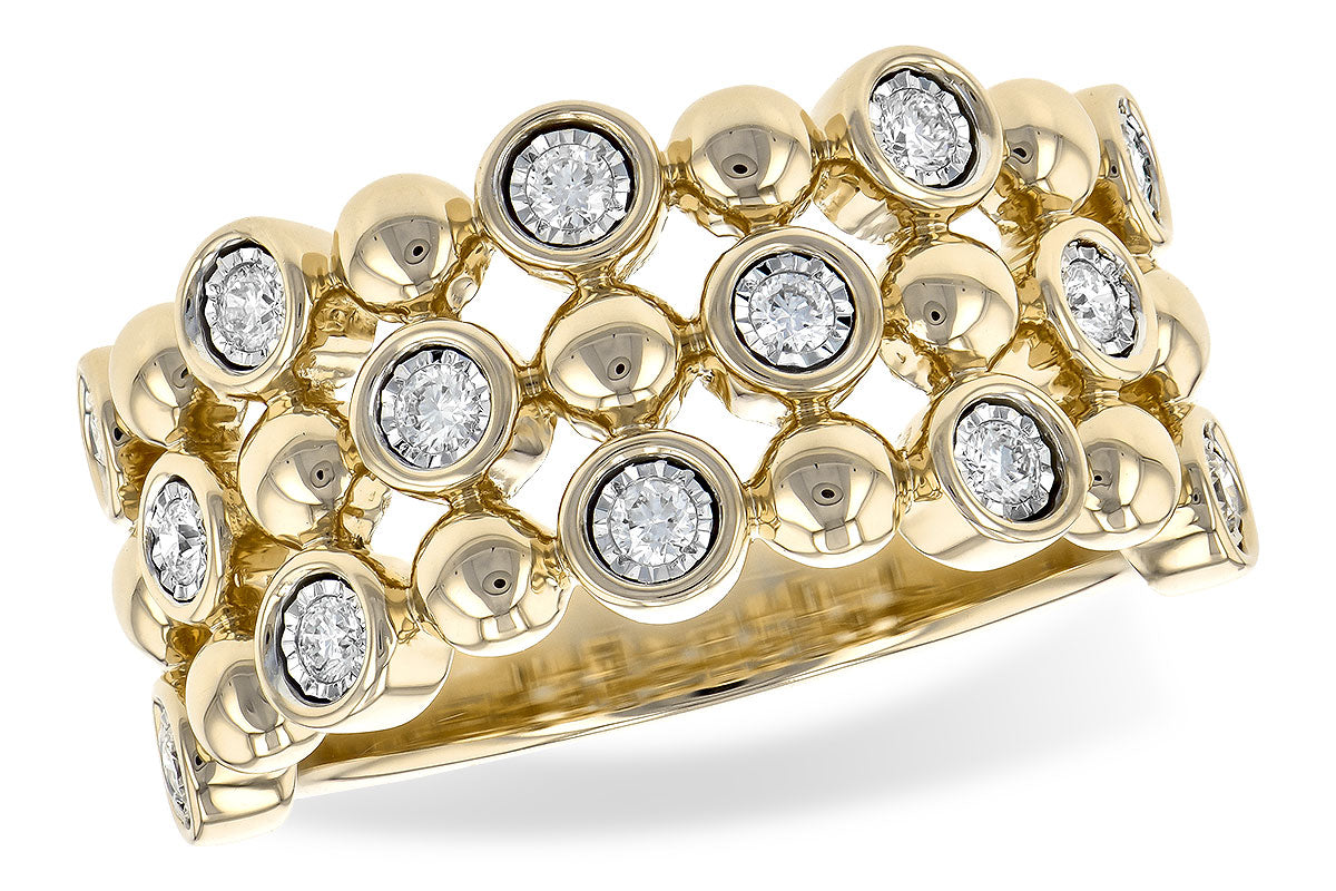 Allison Kaufman Diamond Wedding Band in 14K Yellow Gold, 0.25 ctw (W2314)