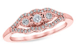 Allison Kaufman Diamond Wedding Band in 14K Rose Gold, 0.25 ctw (D5810)