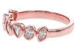 Allison Kaufman Fancy-Cut Diamond Wedding Band in 14K Rose Gold, 0.62 ctw, alternate view