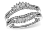 Allison Kaufman Diamond Ring Guard in 14K White Gold, 0.55 ctw (W2591)