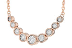 Allison Kaufman Diamond Necklace in 14K Rose Gold, 0.25 ctw (N8119), alternate view