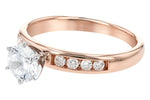 Allison Kaufman Diamond Engagement Ring Semi-Mount in 14K Rose Gold, 0.20 ctw (LR111-20), alternate view