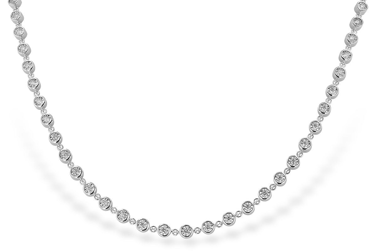 Allison Kaufman Diamond Necklace in 14K White Gold, 3.40 ctw