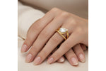 Allison Kaufman Engagement Ring Semi-Mount in 14K Yellow Gold (L7926), alternate view