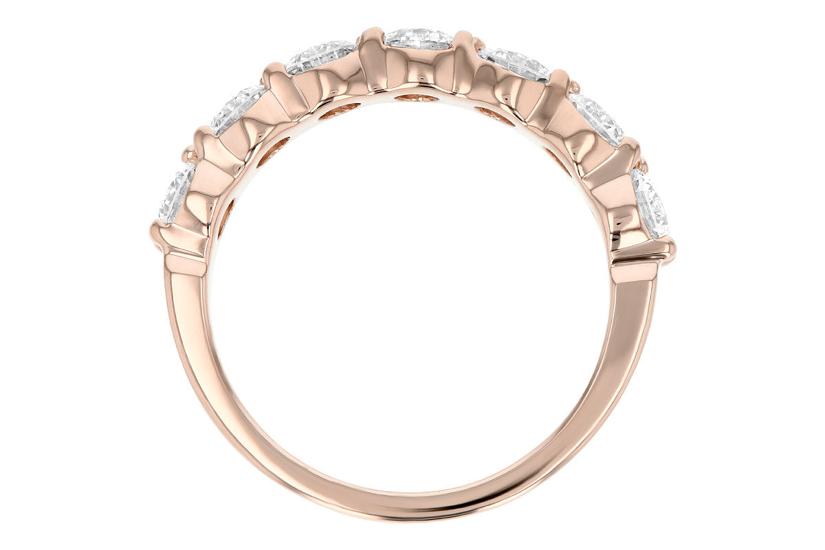 Allison Kaufman Diamond Wedding Band in 14K Rose Gold, 1.50 ctw (WR114-150), alternate view