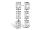 Allison Kaufman Diamond Earrings in 14K White Gold, 0.80 ctw (E2033)