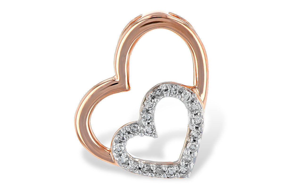 Allison Kaufman Diamond Pendant in 14K Rose Gold, 0.07 ctw