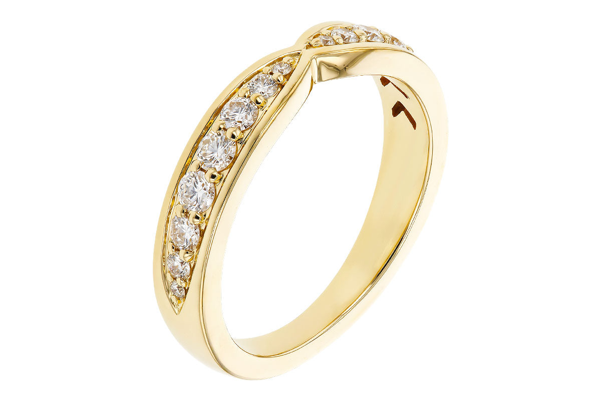 Allison Kaufman Diamond Band Enhancer in 14K Yellow Gold, 0.50 ctw, alternate view