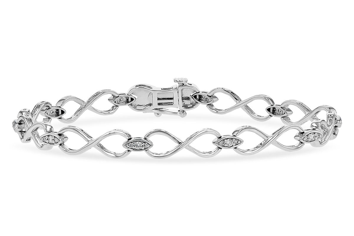 Allison Kaufman Diamond Bracelet in 14K White Gold, 0.26 ctw