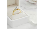 Allison Kaufman Baguette Diamond Engagement Ring Semi-Mount in 14K Yellow Gold, 0.26 ctw, alternate view