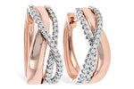 Allison Kaufman Diamond Earrings in 14K Rose Gold, 0.34 ctw (E2052)