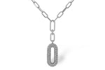 Allison Kaufman Diamond Necklace in 14K White Gold, 0.96 ctw