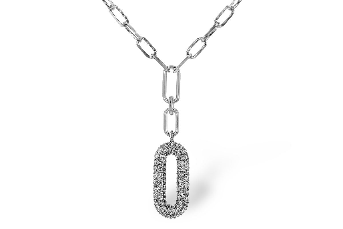 Allison Kaufman Diamond Necklace in 14K White Gold, 0.96 ctw