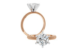 Allison Kaufman Engagement Ring Semi-Mount in 14K Rose Gold (L7900), alternate view