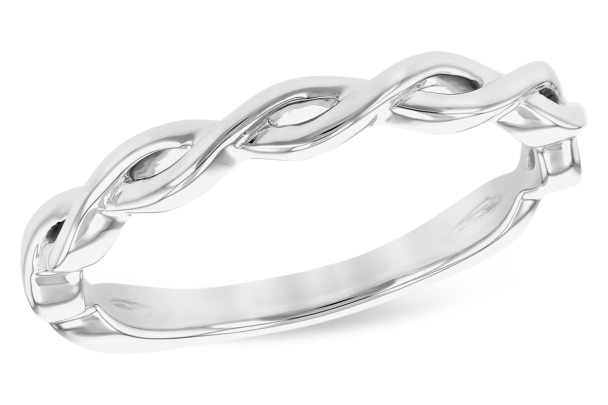 Allison Kaufman Wedding Band in 14K White Gold (W2413)