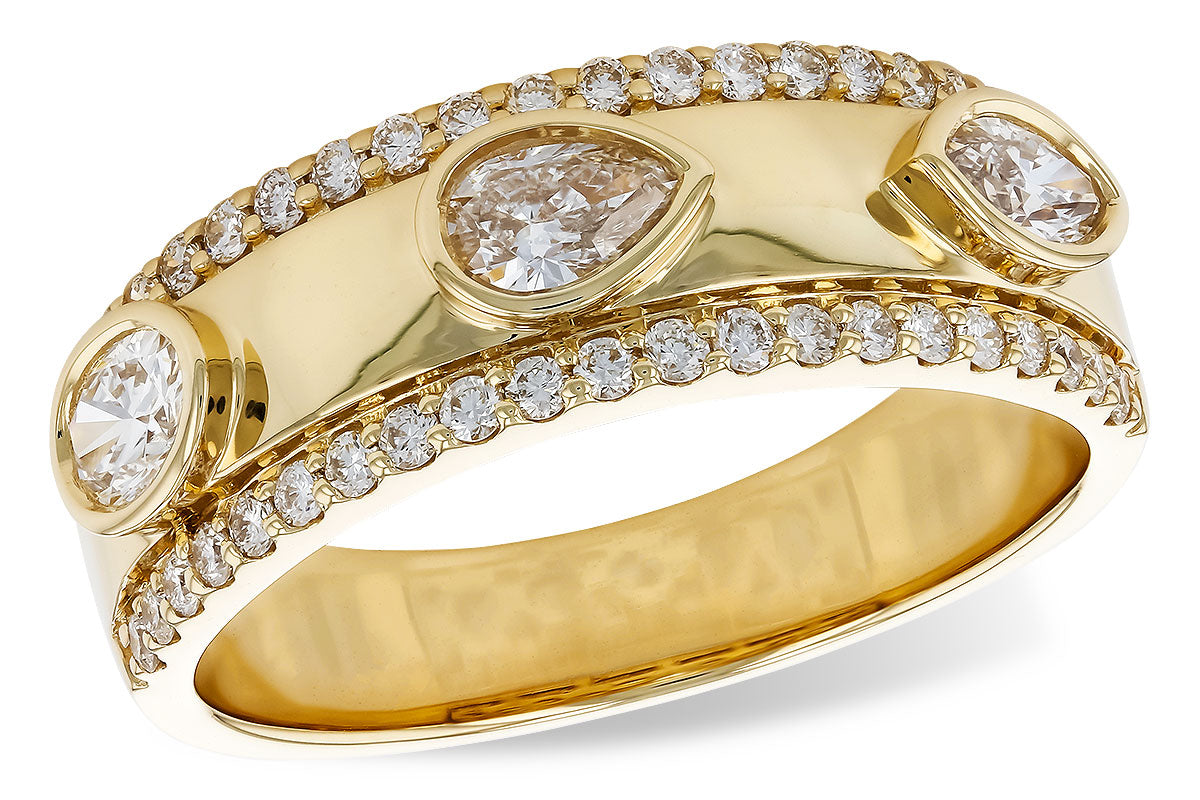 Allison Kaufman Diamond Wedding Band in 14K Yellow Gold, 0.75 ctw (W2613)