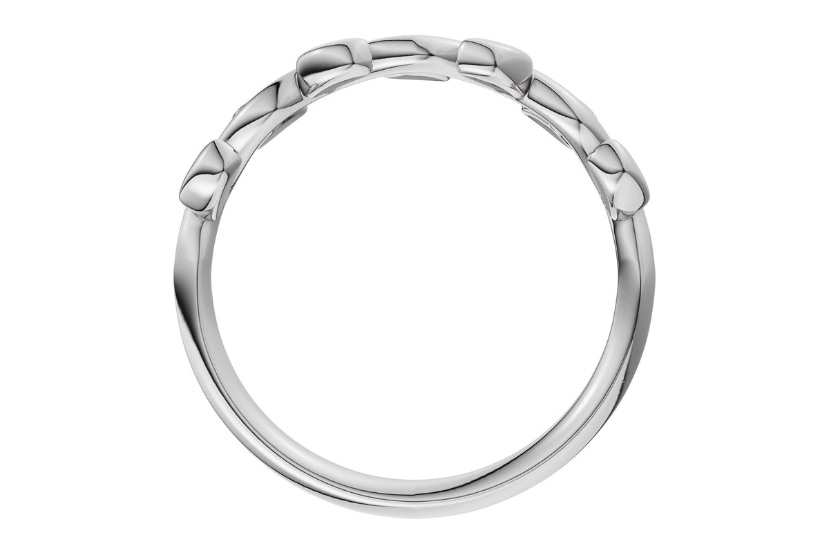 Allison Kaufman Wedding Band in 14K White Gold (W2658), alternate view