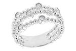Allison Kaufman Diamond Wedding Band in 14K White Gold, 0.12 ctw (W2406), alternate view