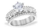 Allison Kaufman Diamond Engagement Ring Semi-Mount in 14K White Gold, 1.55 ctw