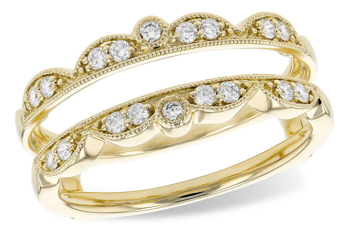 Allison Kaufman Diamond Ring Guard in 14K Yellow Gold, 0.24 ctw (W2381)