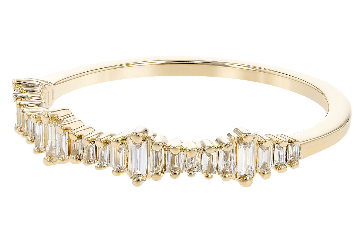 Allison Kaufman Diamond Wedding Band in 14K Yellow Gold, 0.20 ctw (W2477), alternate view
