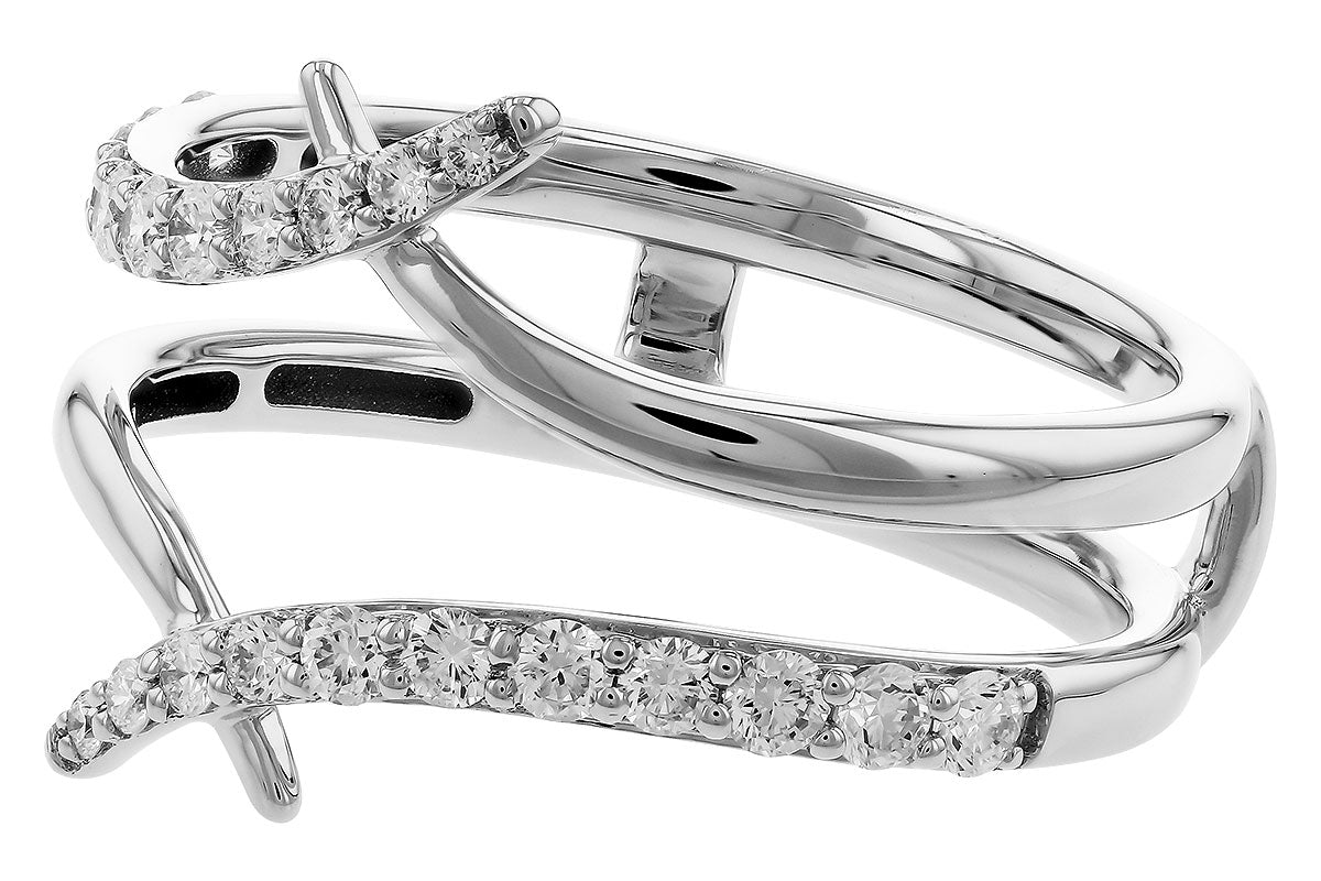 Allison Kaufman Diamond Ring Guard in 14K White Gold, 0.40 ctw, alternate view