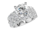 Allison Kaufman Diamond Engagement Ring Semi-Mount in 14K White Gold, 2.44 ctw