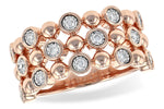 Allison Kaufman Diamond Wedding Band in 14K Rose Gold, 0.25 ctw (W2314)