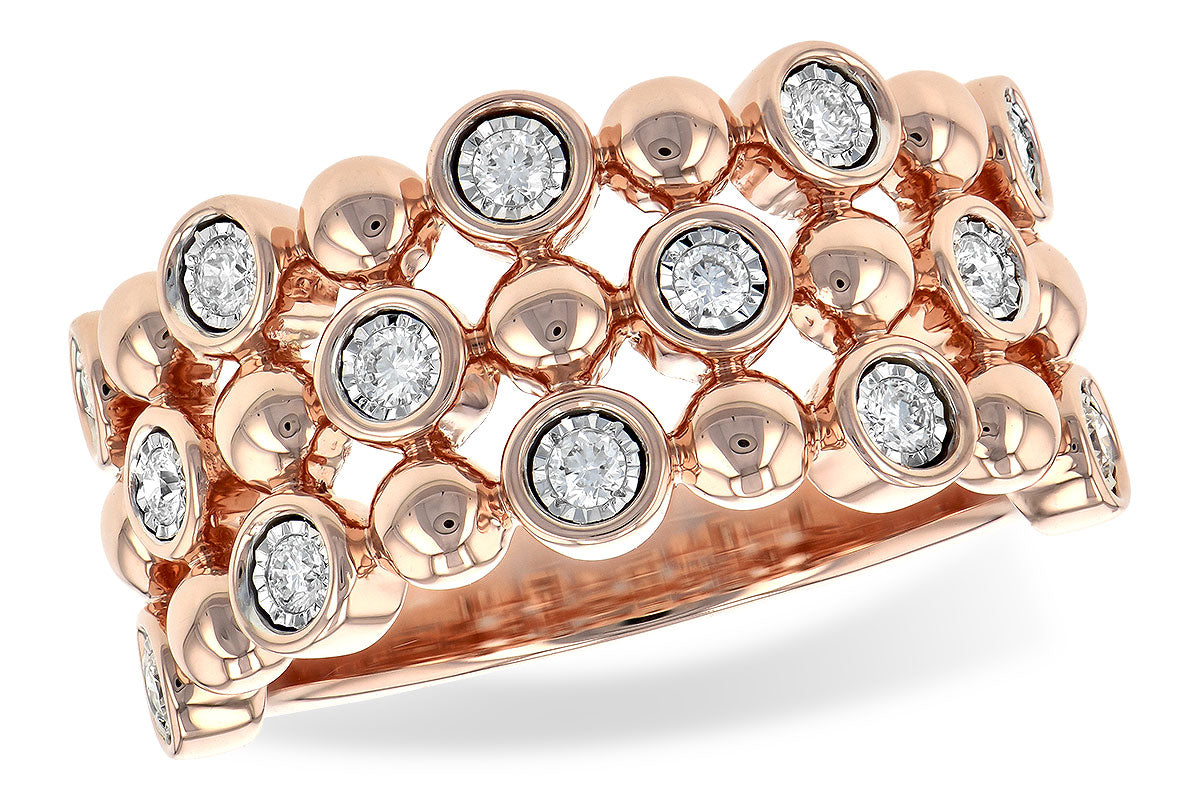 Allison Kaufman Diamond Wedding Band in 14K Rose Gold, 0.25 ctw (W2314)