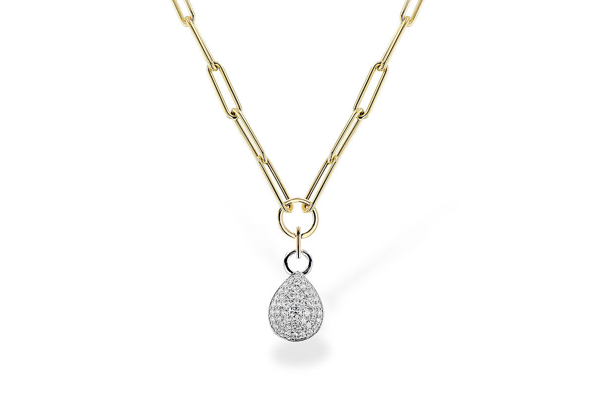 Allison Kaufman Diamond Necklace in 14K Yellow & White Gold, 1.26 ctw