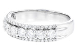 Allison Kaufman Diamond Wedding Band in 14K White Gold, 1.00 ctw (W2487), alternate view