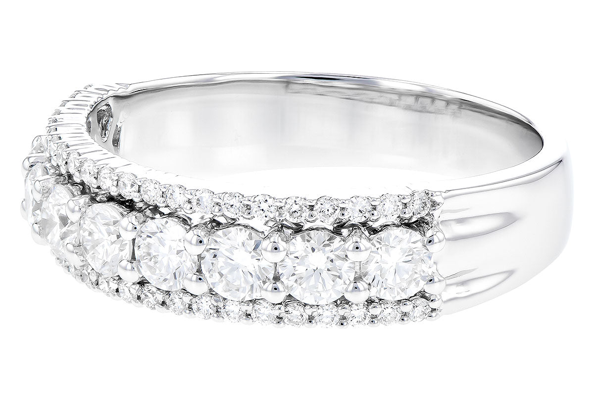 Allison Kaufman Diamond Wedding Band in 14K White Gold, 1.00 ctw (W2487), alternate view
