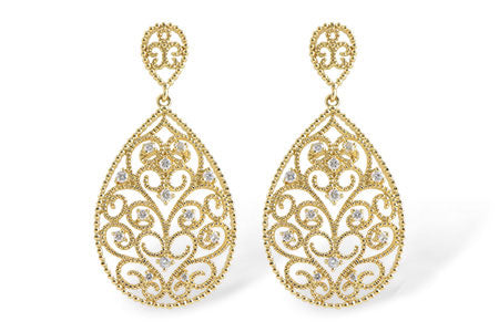Allison Kaufman Diamond Earrings in 14K Yellow Gold, 0.38 ctw (E1815)