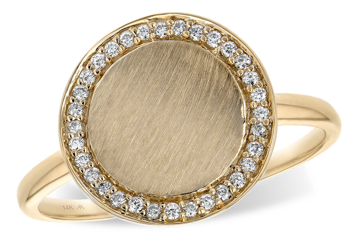 Allison Kaufman Diamond Ring in 14K Yellow Gold, 0.12 ctw (D5641)