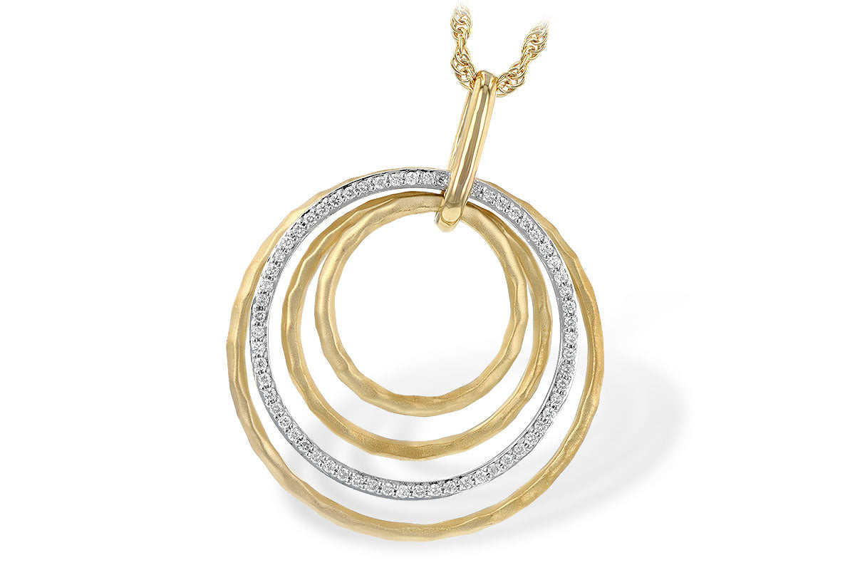 Allison Kaufman Diamond Necklace in 14K Yellow & White Gold, 0.22 ctw