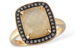 Allison Kaufman Citrine & Diamond Ring in 14K Yellow Gold, 2.97 ctw