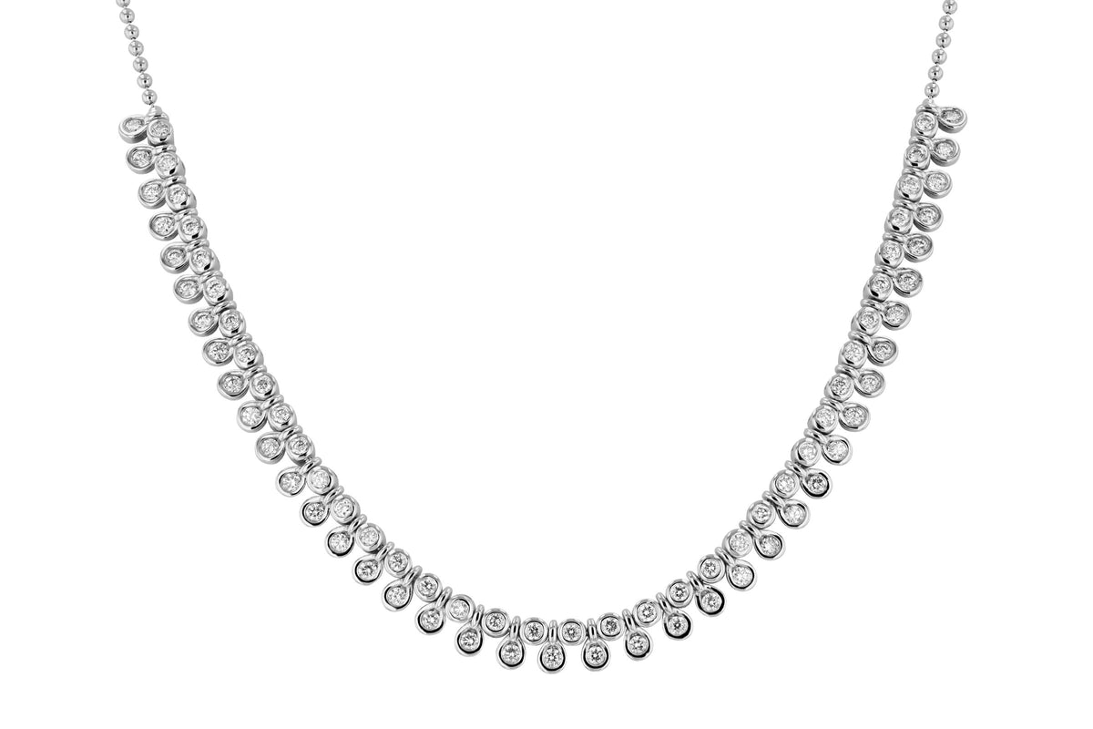Allison Kaufman Diamond Necklace in 14K White Gold, 1.50 ctw