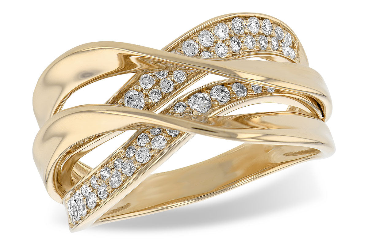 Allison Kaufman Diamond Wedding Band in 14K Yellow Gold, 0.34 ctw