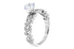 Allison Kaufman Diamond Engagement Ring Semi-Mount in 14K White Gold, 0.12 ctw (L7750), alternate view