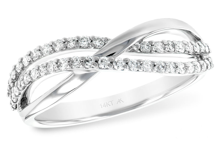 Allison Kaufman Diamond Wedding Band in 14K White Gold, 0.34 ctw (D5020)