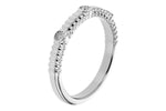 Allison Kaufman Diamond Wedding Band in 14K White Gold, 0.03 ctw, alternate view