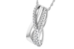 Allison Kaufman Diamond Necklace in 14K White Gold, 0.26 ctw (N8222), alternate view