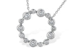 Allison Kaufman Diamond Necklace in 14K White Gold, 0.25 ctw (N8108)