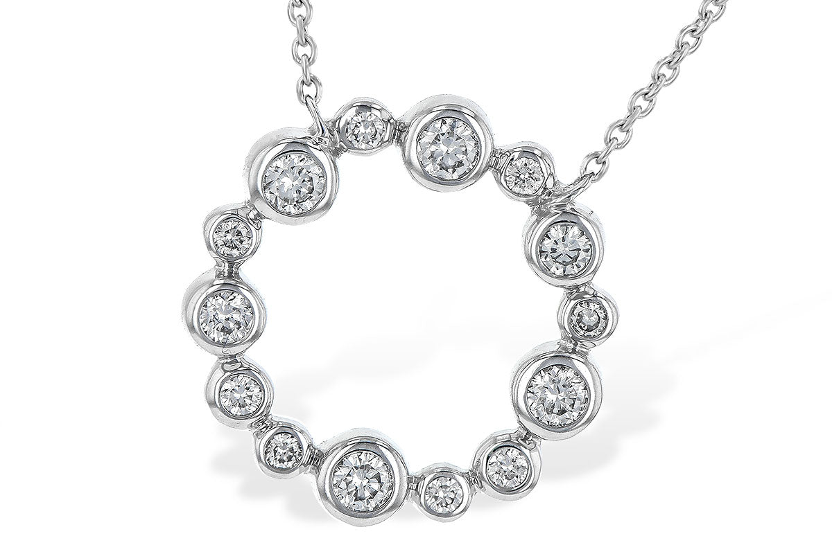 Allison Kaufman Diamond Necklace in 14K White Gold, 0.25 ctw (N8108)