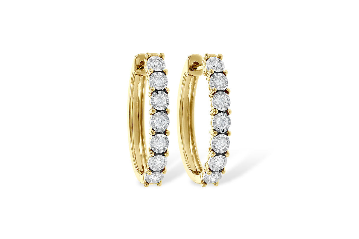 Allison Kaufman Diamond Earrings in 14K Yellow Gold, 0.50 ctw (ER809-50)