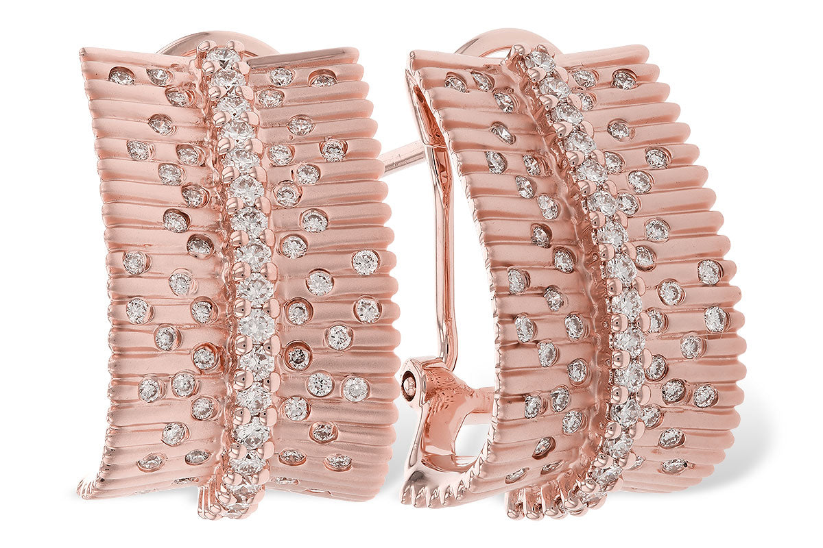 Allison Kaufman Diamond Earrings in 14K Rose Gold, 0.76 ctw