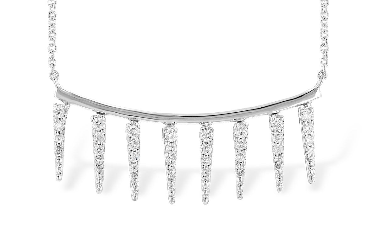 Allison Kaufman Diamond Necklace in 14K White Gold, 0.25 ctw (N8182)