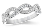 Allison Kaufman Diamond Wedding Band in 14K White Gold, 0.25 ctw (WR837-25)