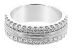 Allison Kaufman Diamond Wedding Band in 14K White Gold, 0.68 ctw, alternate view