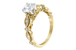 Allison Kaufman Diamond Engagement Ring Semi-Mount in 14K Yellow Gold, 0.12 ctw (L7727), alternate view